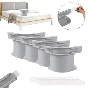 Bed Sheet Holder with Locking Clips, 1 set of 4pcs Bed Sheet Holder Straps Fits Any Size Mattress Keeping The Sheets Firm ，Easy Installation Sheet Clips,Durable Bedding Accessories,New Year's gift, Valentine's Day gift