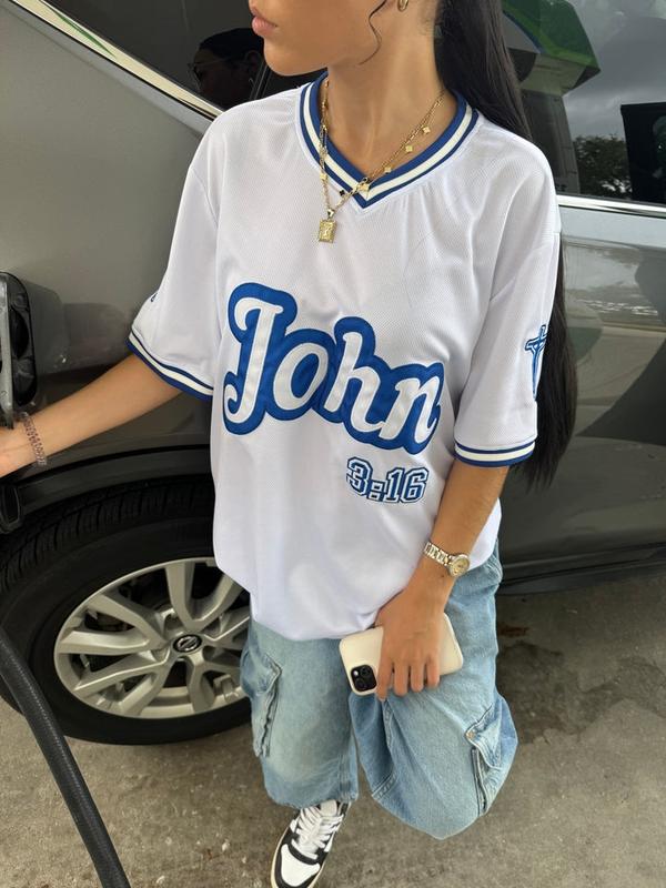 Blue John 3:16 Jersey