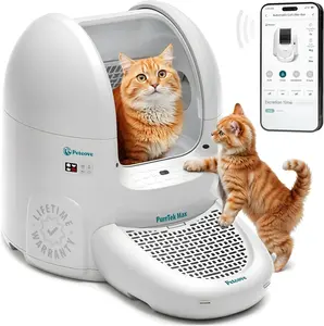 Petcove PurTek Max Self Cleaning Litter Box Extra Large Automatic Cat Litter Box with APP Control Smart Odor Blocking Spacious Design for Multiple Cats
