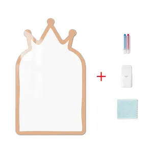Non Perforated Crown Self-Adhesive Magnetic Whiteboard Sticker, Stable Magnetic Adsorption, Reusable Writing Surface, Includes Accessories