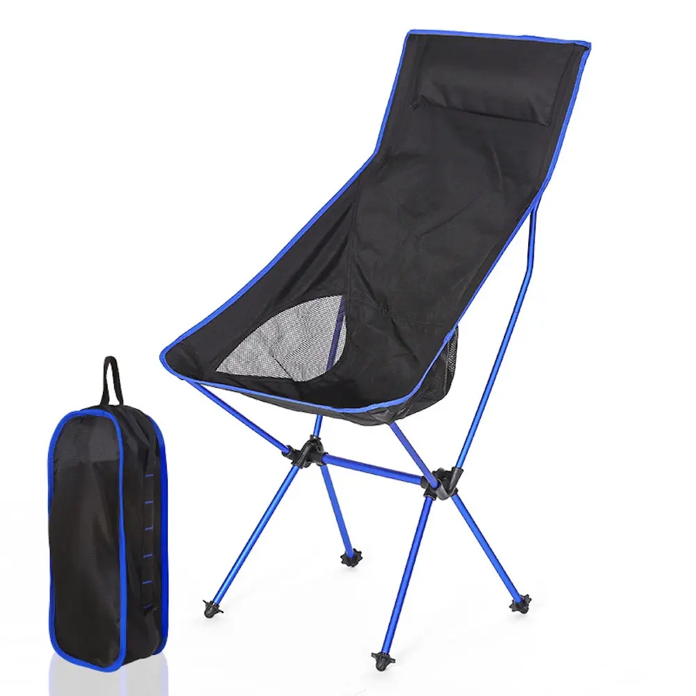 Outdoor Camping Beach Folding Chair, Lightweight Leisure Lazy Lounger, Aluminum Alloy Large Moon Chair, Portable Outdoor Chair, Camping Folding Chairs, Lightweight Foldable Chair, Ideal for Picnic, Sand, Lawn, Fishing
