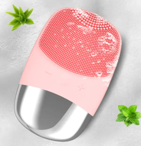 Mini Silicone Electric Facial Cleansing Brush, Water-Proof, Lightweight, Gentle for Daily Use
