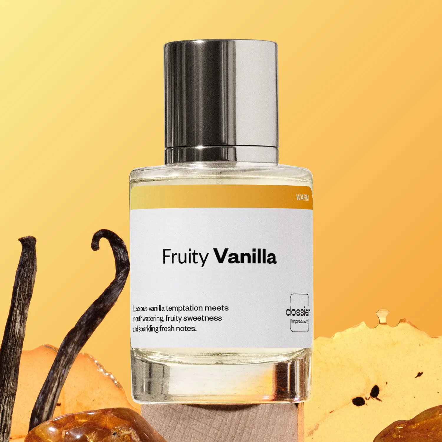 Fruity Vanilla, Dossier, Unisex Perfume, Eau de Parfum, 50ml, Vanilla, Pear, Peach, Jasmine, Caramel, Tonka Bean Fruity Vanilla, Dossier, Unisex Perfume, Eau de Parfum, 50ml, Vanilla, Pear, Peach, Jasmine, Caramel, Tonka Bean