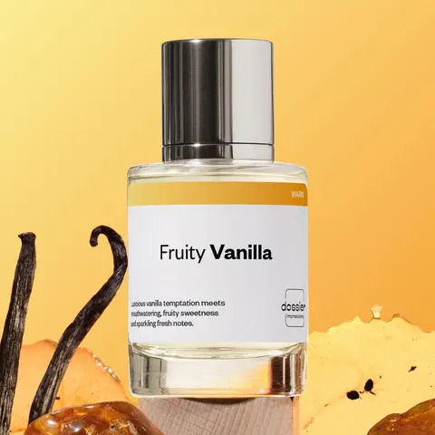 Fruity Vanilla, Dossier, Unisex Perfume, Eau de Parfum, 50ml, Vanilla, Pear, Peach, Jasmine, Caramel, Tonka Bean