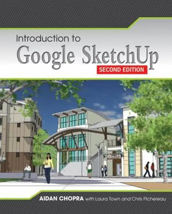 Used Book - Introduction to Google SketchUp (554 Pages, Paperback) by Aidan Chopra - English Architecture Tutorial for Practical Furniture Building, Very Good