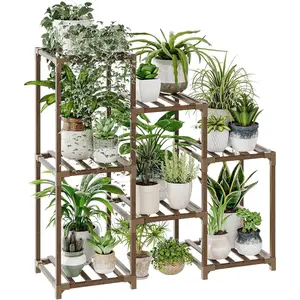 Stand Indoor  Shelf Outdoor   Rack for Multiple  3 Tiers Ladder  Holder for Living Room Patio Boho  Decor for Gardening