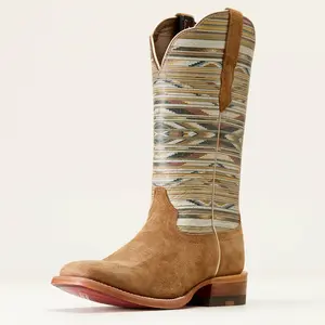 Ariat Women's Frontier Chimayo Western Boot Dijon Roughout