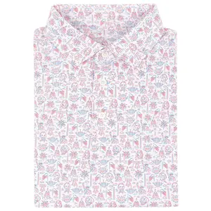 American Icon Performance Polo Shirt – Men’s Short Sleeve USA Patriotic Golf Polo Summer Style