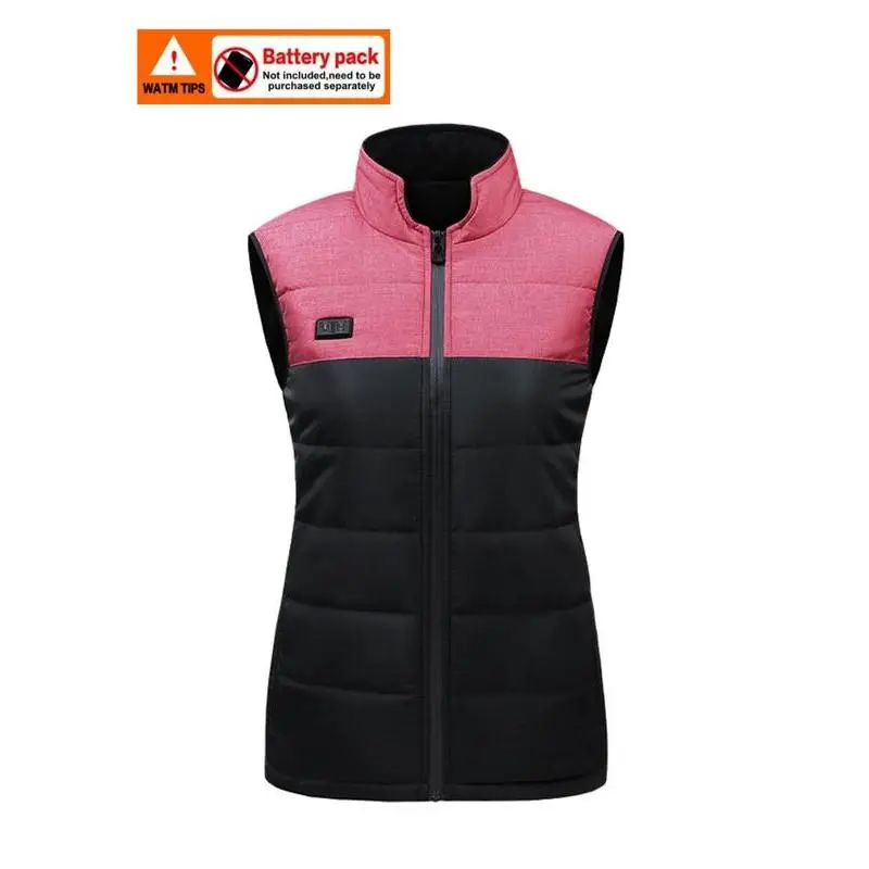 Without Battery Unisex Modern Quilted Design Smart Heated Vest Jacket, Adjustable Temperature, 17 Heating Modules, Rhombus Collar, Casual Fall & Winter Wear Without Battery Unisex Modern Quilted Design Smart Heated Vest Jacket, Adjustable Temperature, 17 Heating Modules, Rhombus Collar, Casual Fall & Winter Wear