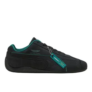 PUMA Mens Aston Martin Armaco F1 X Speedcat Lace Up Sneakers Shoes Casual - Black