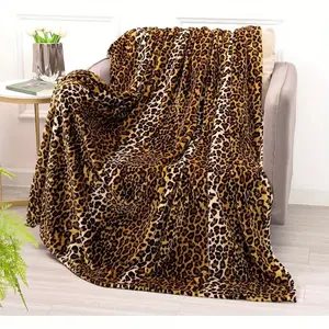 Cozy Leopard Print Fleece Flannel Throw Blanket - Super Soft, Lightweight, Double-Sided Cheetah Design for Bed, Sofa, Couch & Travel - 50x60 Inch, Anti-Pilling, All-Season Comfort for Adults & Youngsters, Allseason Blanket | Cheetah Pattern Blanket