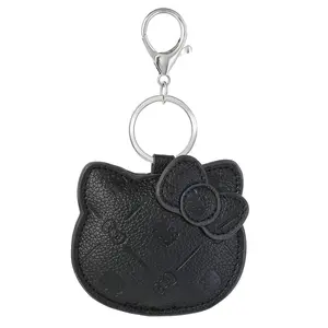 Hello Kitty Debossed Keychain (Black)