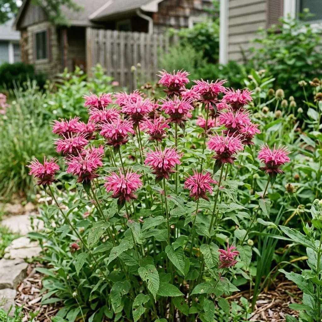 1000 Pink Bee Balm Seeds for Planting - Heirloom Pink Bee Balm Flower Seeds for Home Garden