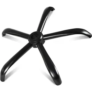 Heavy Duty Office Chair Base Replacement, 2500 Lbs, 28"(70 cm), Metal Desk Chair Base Replacement Parts with Universal Gas Cylinder Hole and Casters Sockets, Matte Black
