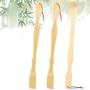 3 Pack Wooden Bamboo Back Scratcher for Adults Men Women, Gifts for Seniors, Small Funny Christmas Gifts for Elderly Men Women, 16.5 Inch Long Handle Back Scratchers Easter Basket Stuffers