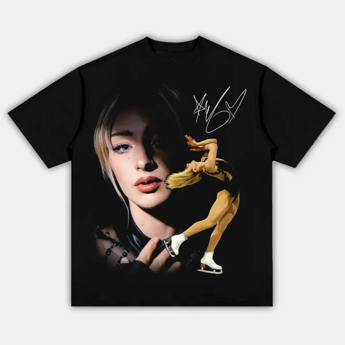 AMBER GLENN "ICONIC" Figure Skating Adult and Youth T-Shirt Sweatshirt, Amber Glenn shirt, graphic t-shirts, Quad Jump Legend, Ice Skating Shirt, Figure Skating Aesthetic Shirt, Sports Portrait T-Shirt, men's clothing clothes merch, Gift For Him and Her