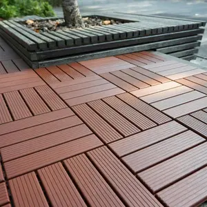 Plastic Interlocking Deck Tiles,44 Pack Patio Deck,12"x12" Square Waterproof Outdoor All Weather Use,Outdoor or Indoor Poolside Balcony Backyard