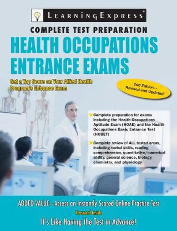 USED Book - Health Occupations Entrance Exam by LearningExpress LLC Editors (Paperback) - english