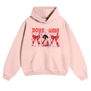 Unisex “Boys...Ugh!” Funny Pattern Hoodie – 90s Movie Quote Graphic Streetwear