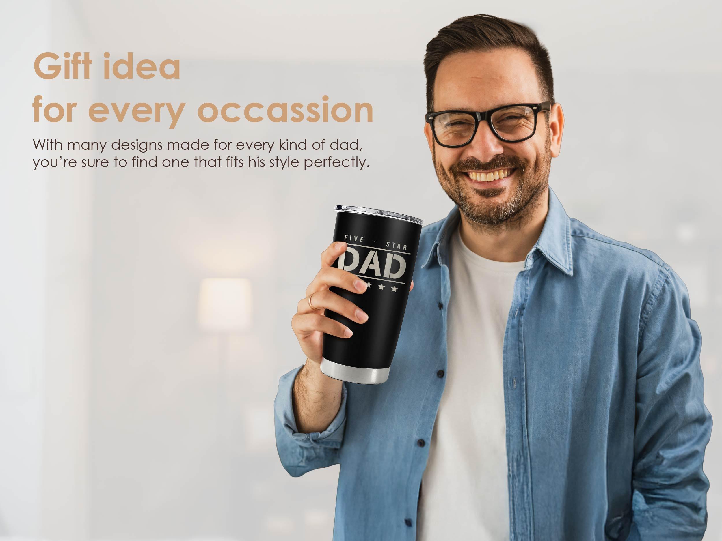 SANDJEST Dad Collection 20oz Tumbler with Lid, Stainless Steel Insulated Vacuum Cup, Double Wall Coffee Travel Mug for Birthday Men Father's Day Gift SANDJEST Dad Collection 20oz Tumbler with Lid, Stainless Steel Insulated Vacuum Cup, Double Wall Coffee Travel Mug for Birthday Men Father's Day Gift