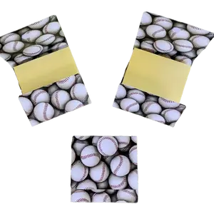 Baseball Design 3x3 Sticky Notepad - Compact & Portable for Baseball Enthusiasts Collectors - Perfect Gift or Keepsake for On-the-Go Fans