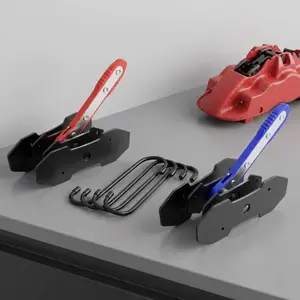 Brake Caliper Press Tool Kit with 4 Hangers - Heavy Duty Ratchet Piston Spreader