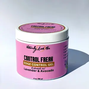 Control Freak Edge Control Gel – Strong Hold Hair Smoother with Avocado and Lavender