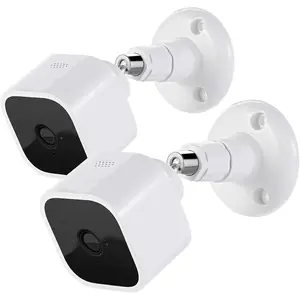 (only Bracket, no camera) Mini Camera Wall Mount Bracket, 360 Adjustable Camera Mount Stand for Mini Indoor Camera, Also Fit for Mini 2/ XT2 Outdoor / Indoor Home Security Camera System (2 Pack)