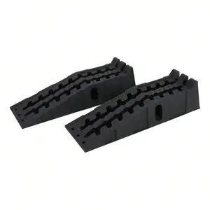 Garvee 2 Pack Heavy Duty Car Ramps For Oil Change, 30,000 LB(15 Ton) Capacity, 8.5 Inch High Lift Vehicle Service Ramps, Non-Slip & Portable For Garage/Workshop