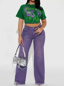 Ashtin Baggy Jeans - Purple