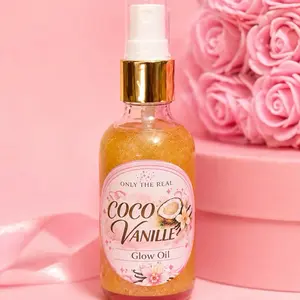 Only The Real Coco Vanille Glow Body Oil Spray (2 oz) – Lightweight Hydrating Glow Oil for Radiant Skin
