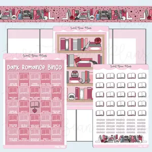 Dark Romance Book Bingo Journaling Sticker Bundle