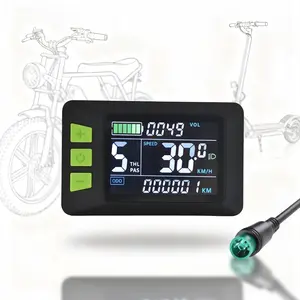 P3C E-Bike Display – 5Pin Waterproof Wired LCD Screen, For UART 2 Protocol, Suitable for Electric Bikes & Scooters
