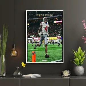Jeremiah Smith Star In The Making Ohio State Buckeyes National Champ 2025 Poster - Poster No Frame