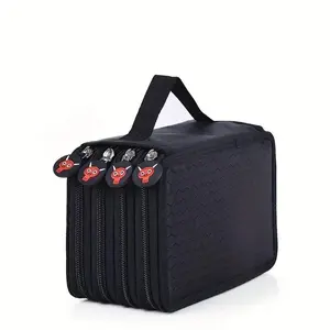Large Capacity Pencil Case with 72 Slots, Pencil Bag, 4-Layer Portable Art Case Organizer, Durable Polyester for Artists, Students & Office Workers