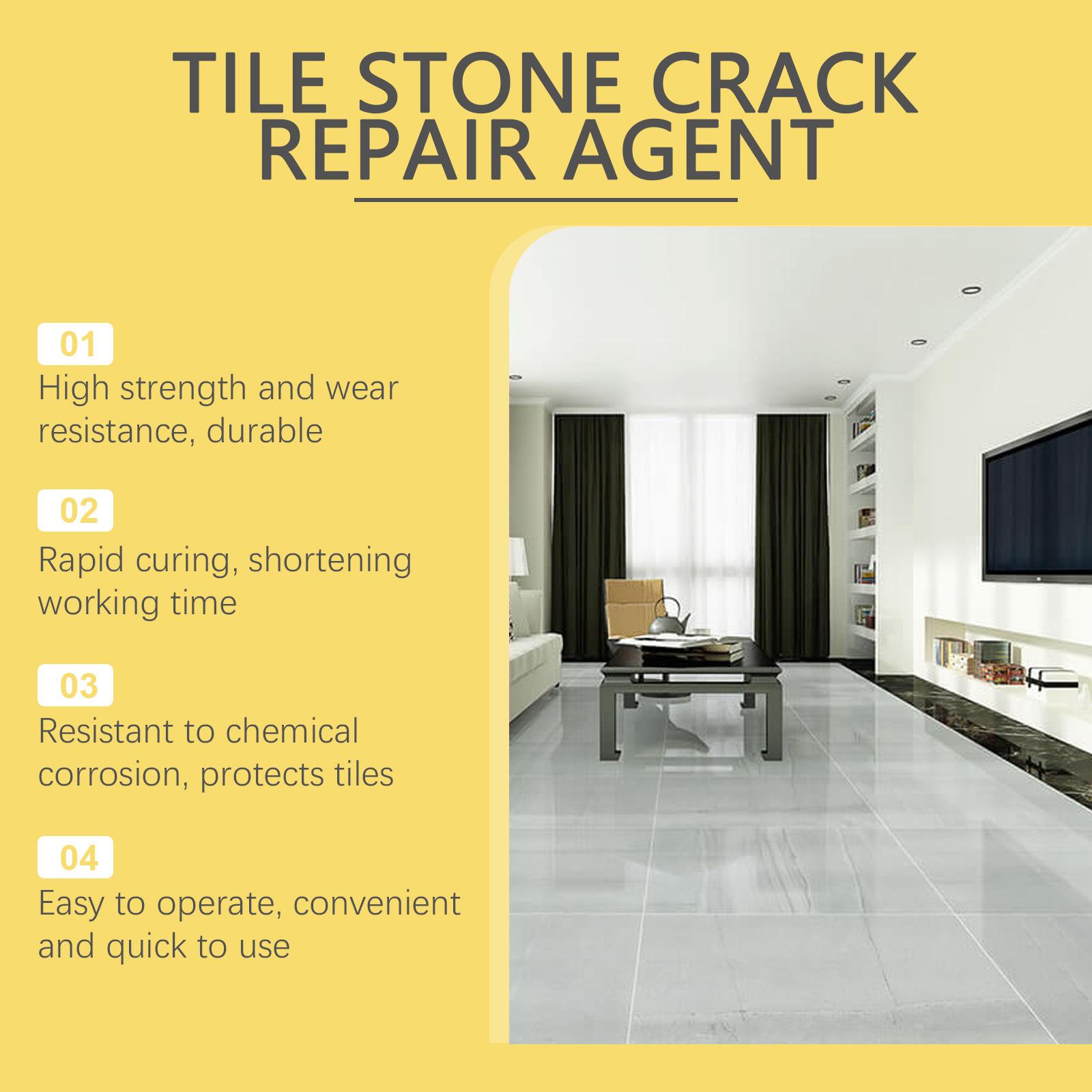 “JAKEHOE Tile Crack Repair Gel – Tile, Glazed Surface, Marble, Ceramic Hole & Crack Filler”