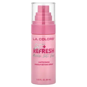 L.A. Colors Set + Refresh, Makeup Setting Spray, CSS338 Matte, 2.03 fl oz (60 ml)