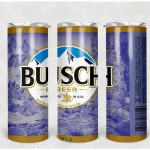 Busch Beer Can Tumbler – Ice-Cold Summer Brew Spirit – Drinkware Collection.