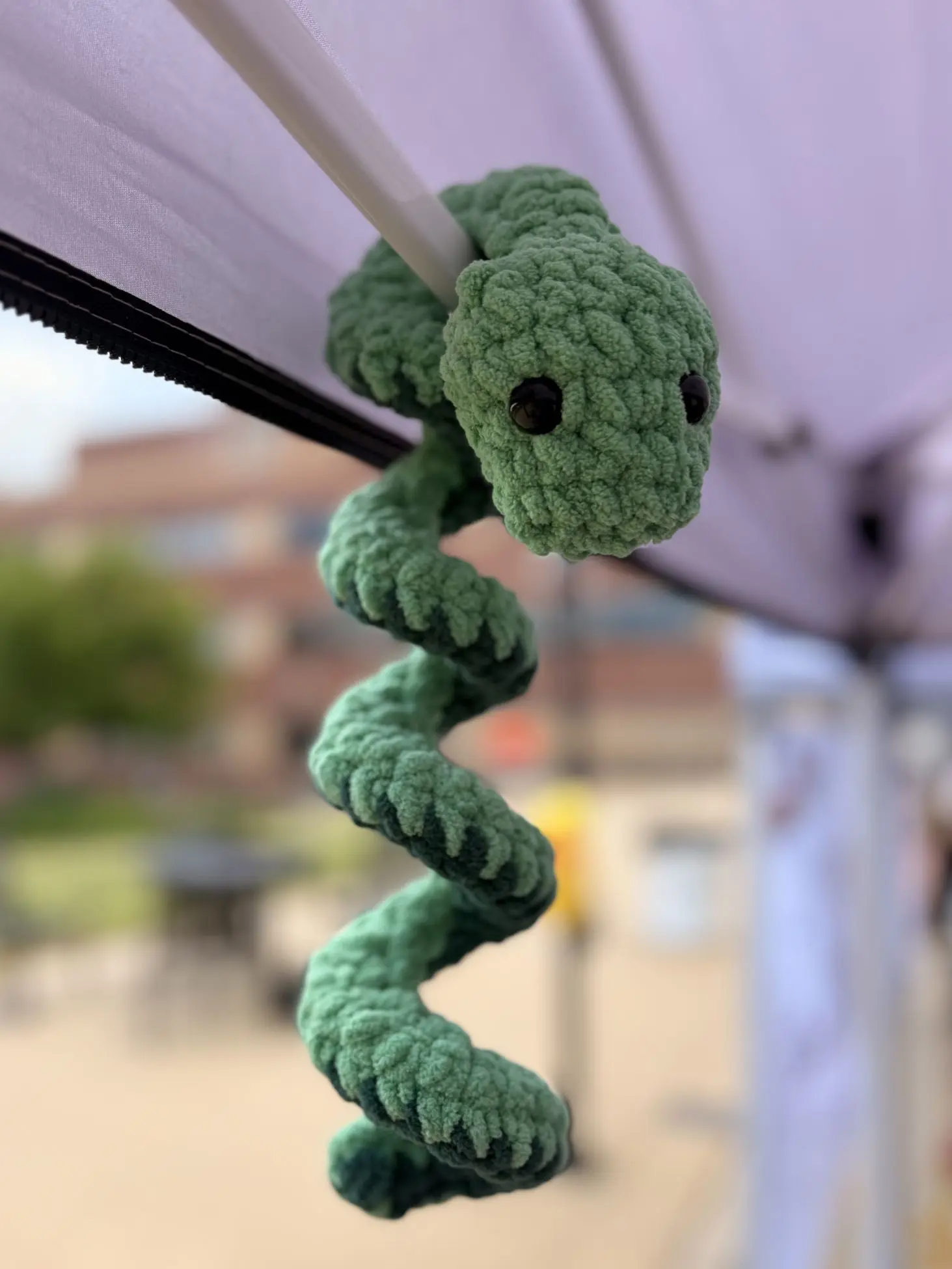 Handmade Crochet Snake Plush | Soft Amigurumi Stuffed Animal | Unique Reptile Gift & Cozy Plush Toy
