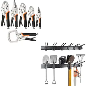 6-Pack Locking Plier Set & Rack