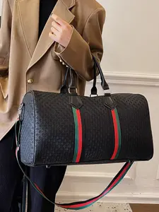 Women's Geometric Travel Bag, Large Capacity Casual Commuter Handbag, Multifunctional Gym & Daily Use, Lightweight Design