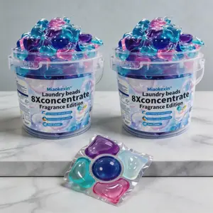 100pcs/50pcs/5D Laundry Gel Beads, 8x Cleaning Power, Concentrated Laundry Detergent, Long-lasting Fragrance Cleaner