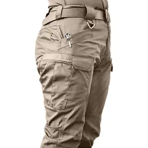 Men'S Black Cargo Pants with Multiple Pockets - Durable, Non-Stretch Fabric, Ideal for Hiking, Camping, and Casual Wear, All-Season Comfort, Outdoor Workwear|Casual Fit Pants|Sturdy Construction, Plus Size