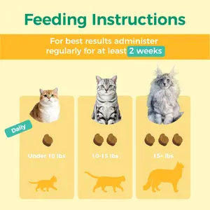 PAWBIO Probiotic Chews for Cats – 90 Chicken Bites with Pumpkin & Papaya Enzymes for Gut Health & Immunity