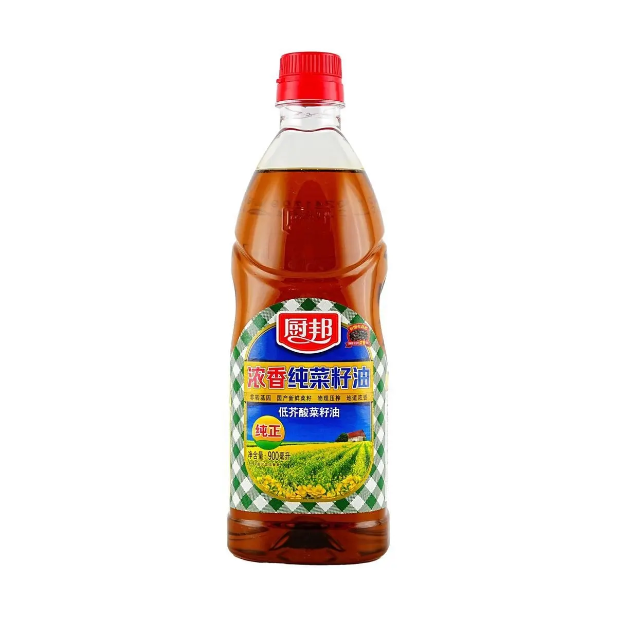 CHUBANG Pure Rapeseed Oil 900ml - Low Erucic Acid Cooking Oil for Healthy Cooking