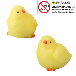 Handmade Ultra Soft Chick Squishy Fidget Toy, 2 Counts Taba Squishy Hairless Chicken Design, Ideal for Stress Relief & Fun