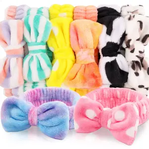 8-Piece Spa Headband Set – Ideal Stocking Stuffers and Bulk Christmas Gifts for Women, Moms, Girlfriends, Teen Girls, and Kids – Skincare and Makeup Face Wash Headbands – Perfect Spa Gift Basket and Party Favor for Adults
