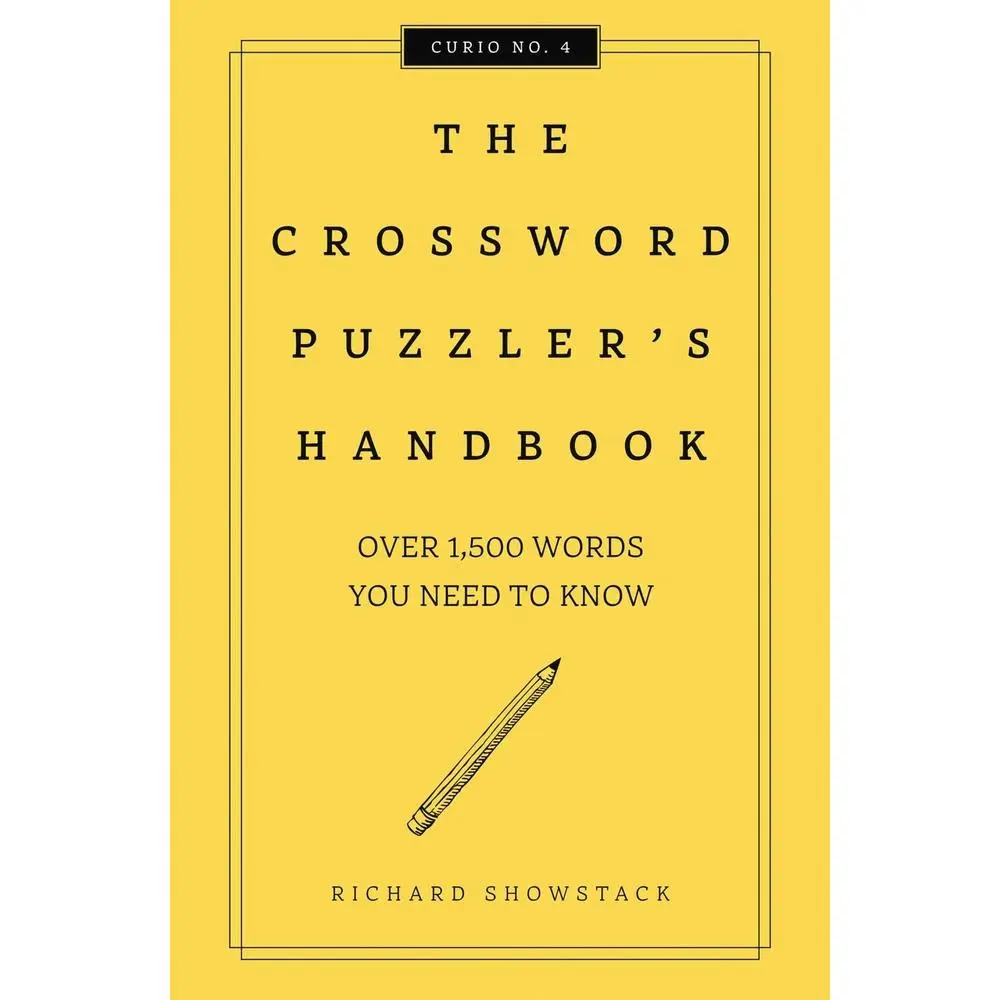 Used Hardcover Book - The Crossword Puzzler's Handbook, Revised Edition: Over 1,500 Essential Words (Including 3-Letter Word for Vase & Obscure Actress Name) to Solve Crossword Puzzles (0.59 lbs, English) - Hardcover Books