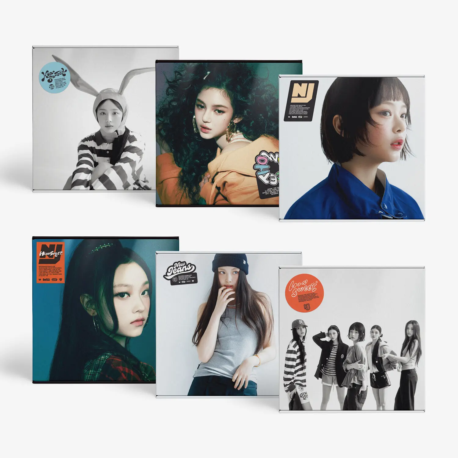 NewJeans 2024 Release CD5 MAXI-SINGLE 'How Sweet' Standard Ver. - 4 Tracks, Photo Book, Photos, Poster, Stickers, Four Tracks