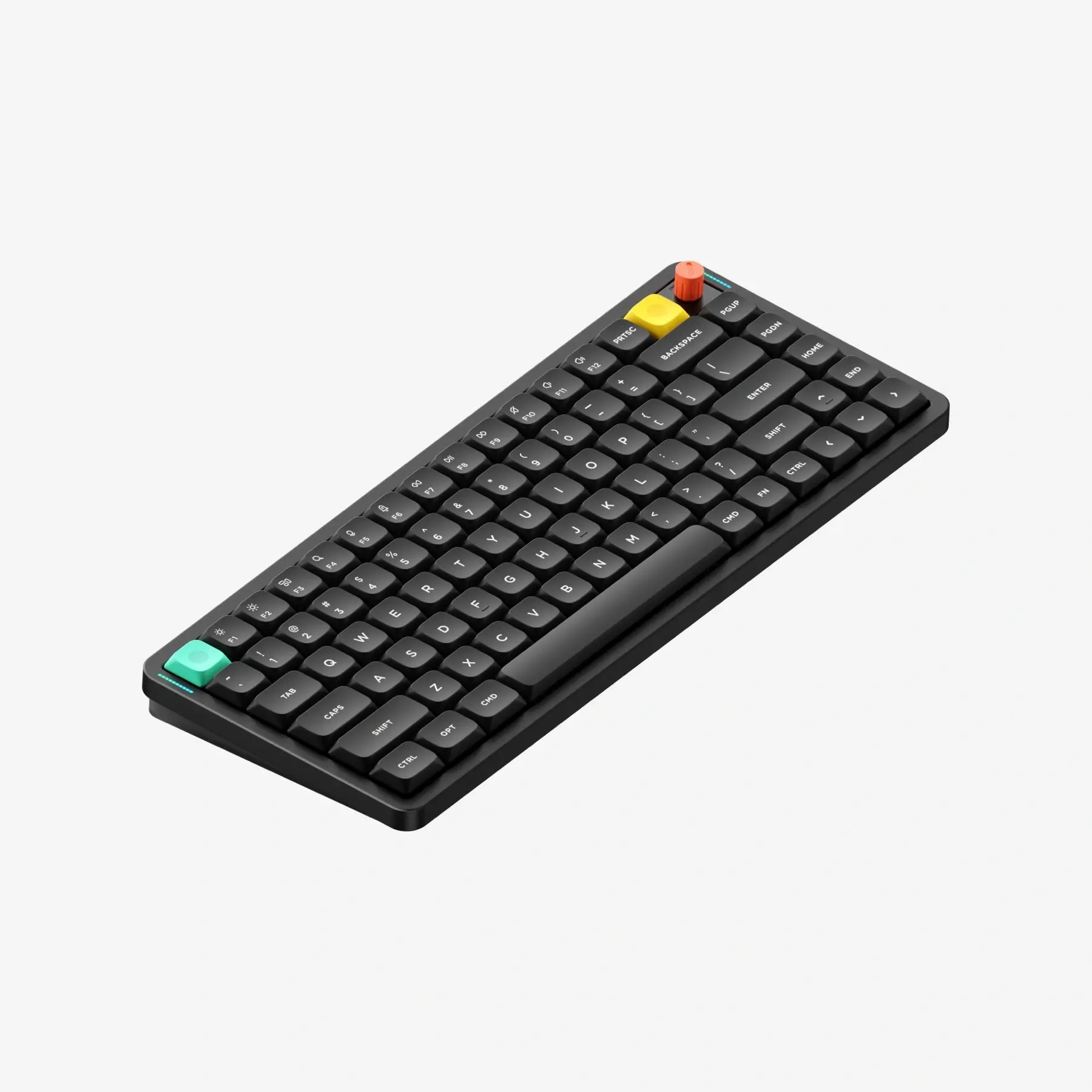 NuPhy Air75 V3 Wireless Mechanical Keyboard - 75% Compact Low Profile, Hot-Swap, Multi-Function Knob, RGB Lighting, Silent, Macro Control, Long Runtime, Bluetooth/2.4GHz/USB-C, Compatible with Mac/Windows